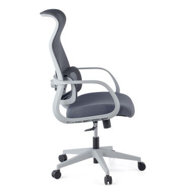 sedia da ufficio bianco grigio axis rete transpirante braccioli fissi 8