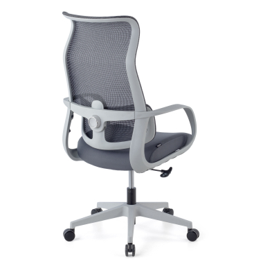 sedia da ufficio bianco grigio axis rete transpirante braccioli fissi 11