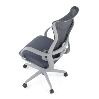 sedia da ufficio bianco grigio axis rete transpirante braccioli fissi 13