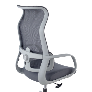sedia da ufficio bianco grigio axis rete transpirante braccioli fissi 5