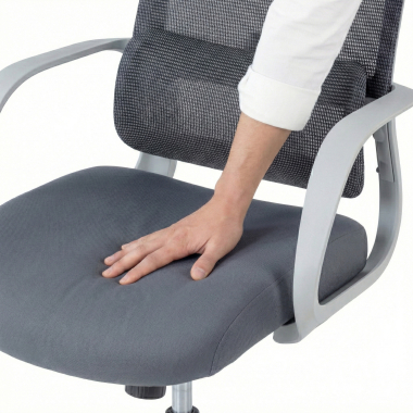 sedia da ufficio bianco grigio axis rete transpirante braccioli fissi 6