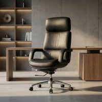 Poltrona direzionale Watson, grande comfort, design avvolgente