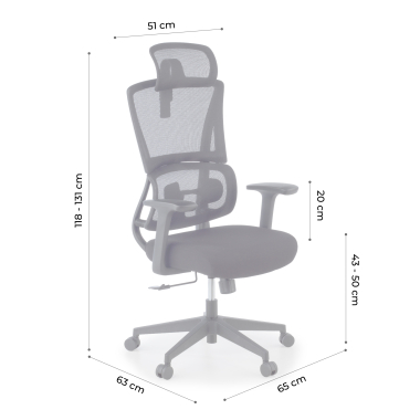 sedia ergonomica nero con poggiatesta tessuto braccioli fissi doppio supporto lombare poggiatesta 13