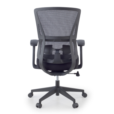 sedia ergonomica nero senza poggiatesta tessuto braccioli fissi doppio supporto lombare 11
