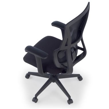 sedia ergonomica nero senza poggiatesta tessuto braccioli fissi doppio supporto lombare 12