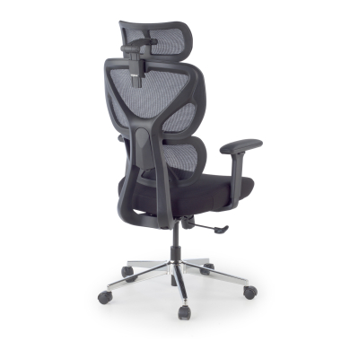 sedia ergonomica nero erghos air tessuto braccioli regolabili 3d supporto lombare poggiatesta 11
