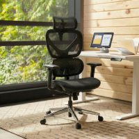 Sedia da Ufficio Ergonomica Erghos Air, Braccioli 3D, Seduta Imbottita
