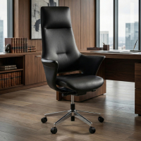 Poltrona Ufficio Design Dortmund, meccanismo relax, alluminio