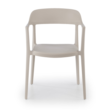 sedia da conferenza beige riga di plastica senza braccioli 3