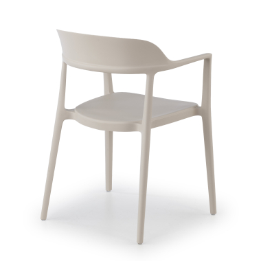 sedia da conferenza beige riga di plastica senza braccioli 9