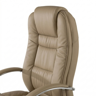 poltrona da ufficio beige adana ecopelle braccioli imbottiti 4