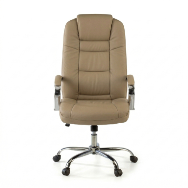 poltrona da ufficio beige adana ecopelle braccioli imbottiti 5