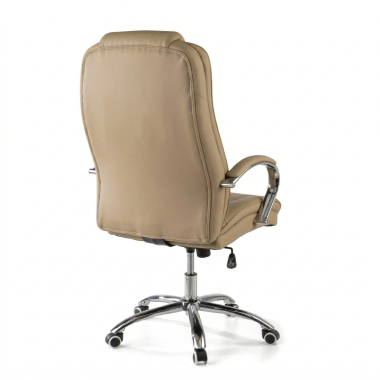 poltrona da ufficio beige adana ecopelle braccioli imbottiti 7