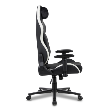 sedia gaming bianco nero vanguard ecopelle braccioli mobili cuscino poggiatesta poggiatesta 4