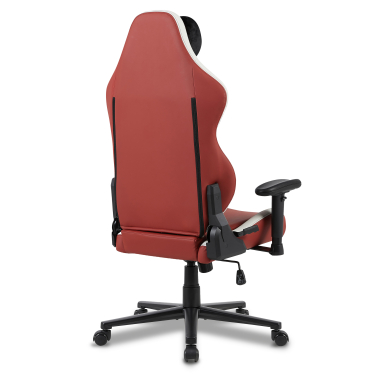 sedia gaming bianco rosso vanguard ecopelle braccioli mobili cuscino poggiatesta poggiatesta 14