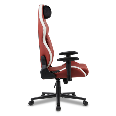 sedia gaming bianco rosso vanguard ecopelle braccioli mobili cuscino poggiatesta poggiatesta 11