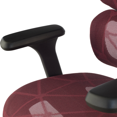 sedia ergonomica rosso every rete transpirante braccioli regolabili 3d poggiatesta poggiapiedi estensibile 10