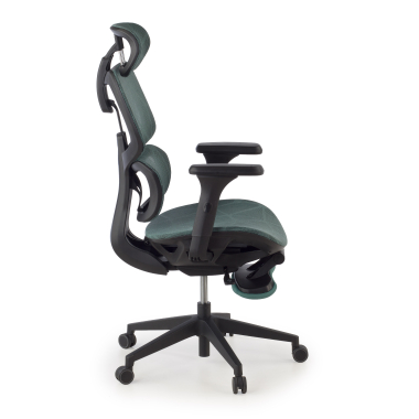sedia ergonomica verde every rete transpirante braccioli regolabili 3d poggiatesta poggiapiedi estensibile 11