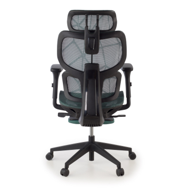 sedia ergonomica verde every rete transpirante braccioli regolabili 3d poggiatesta poggiapiedi estensibile 8