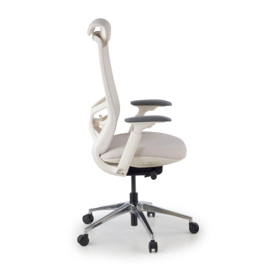 sedia ergonomica beige gemini tessuto braccioli regolabili 4d 4