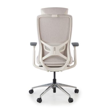 sedia ergonomica beige gemini tessuto braccioli regolabili 4d 8
