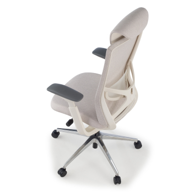 sedia ergonomica beige gemini tessuto braccioli regolabili 4d 11
