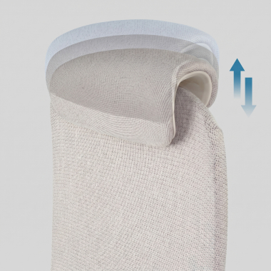 sedia ergonomica beige gemini tessuto braccioli regolabili 4d 10