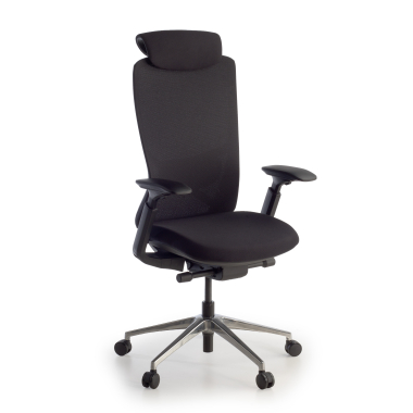 sedia ergonomica nero gemini tessuto braccioli regolabili 4d 1