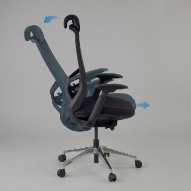 sedia ergonomica nero gemini tessuto braccioli regolabili 4d 5