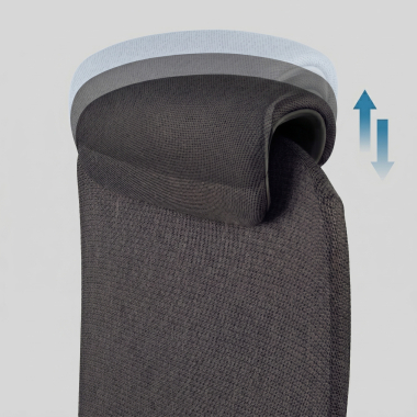 sedia ergonomica nero gemini tessuto braccioli regolabili 4d 8