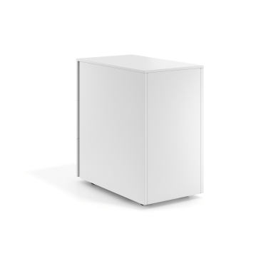 cassettiera da ufficio bianco 3 cassetti formato stretto metallo 6