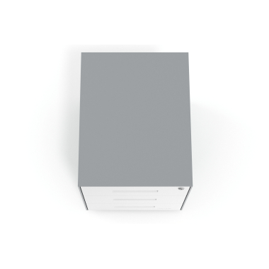 cassettiera da ufficio bianco struttura in alluminio metallo 7