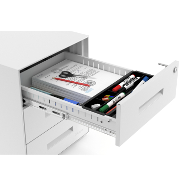 cassettiera da ufficio bianco struttura bianca metallo 5