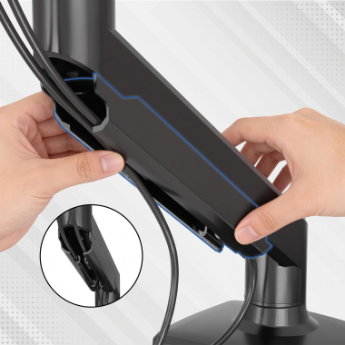 supporto per monitor nero 1 schermo 5