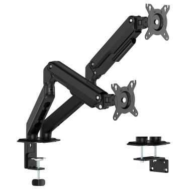 supporto per monitor nero 2 schermi 6