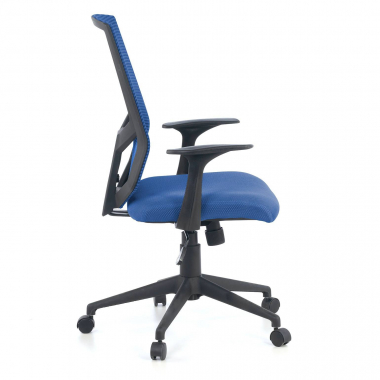 sedia girevole blu archer rete transpirante braccioli fissi supporto lombare 4