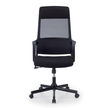 sedia smart working nero venus rete transpirante braccioli fissi supporto lombare poggiatesta 3