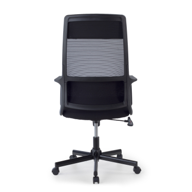 sedia smart working nero venus rete transpirante braccioli fissi supporto lombare poggiatesta 12