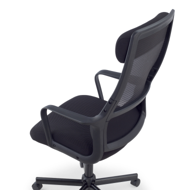 sedia smart working nero venus rete transpirante braccioli fissi supporto lombare poggiatesta 13