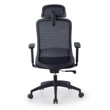 sedia smart working nero task rete transpirante braccioli regolabili 1d supporto lombare poggiatesta 11