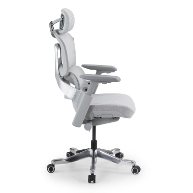 sedia ergonomica bianco grigio sedia ergonomica zenpro in alluminio rete transpirante braccioli regolabili 4d doppio supporto lombare poggiatesta 4