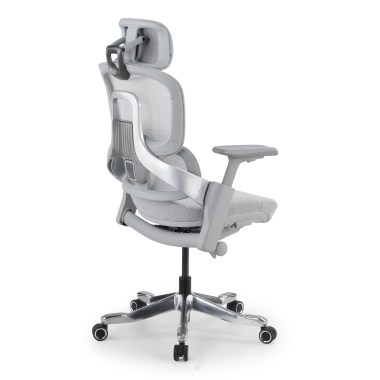 sedia ergonomica bianco grigio sedia ergonomica zenpro in alluminio rete transpirante braccioli regolabili 4d doppio supporto lombare poggiatesta 15