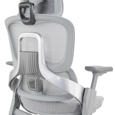 sedia ergonomica bianco grigio sedia ergonomica zenpro in alluminio rete transpirante braccioli regolabili 4d doppio supporto lombare poggiatesta 6