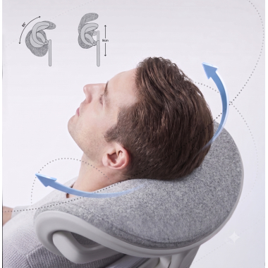 sedia ergonomica bianco grigio sedia ergonomica zenpro in alluminio rete transpirante braccioli regolabili 4d doppio supporto lombare poggiatesta 9