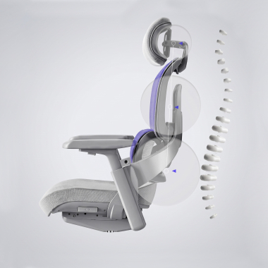 Doppio schienale con supporto lombare 3D