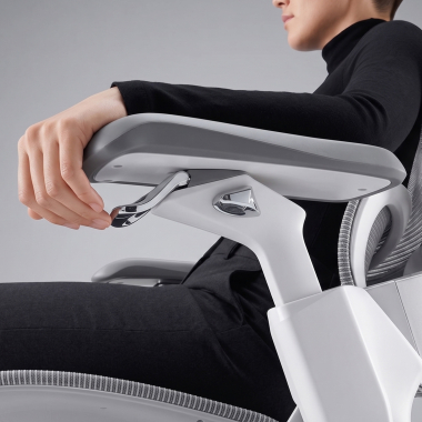 sedia ergonomica bianco grigio sedia ergonomica zenmax in alluminio poggiapiedi rete transpirante braccioli regolabili 4d doppio supporto lombare poggiatesta poggiapiedi estensibile 13