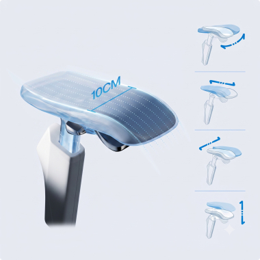 sedia ergonomica bianco grigio sedia ergonomica zenmax in alluminio poggiapiedi rete transpirante braccioli regolabili 4d doppio supporto lombare poggiatesta poggiapiedi estensibile 10
