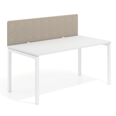 divisori da scrivania beige struttura in alluminio 4