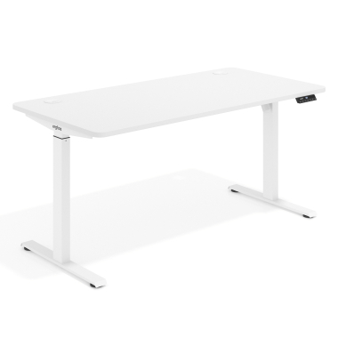 scrivania regolabile in altezza bianco warm white erghos go 1