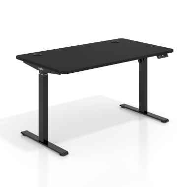 scrivania regolabile in altezza nero pure black erghos go 1